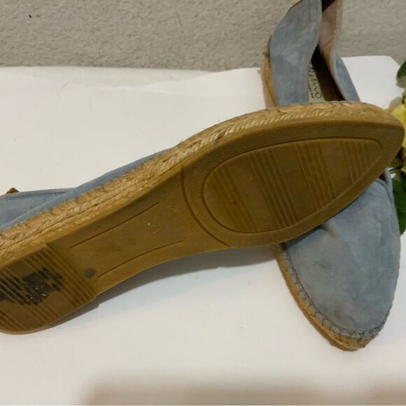 Gairno Spain ARCADIA Blue Leather Suede Slip On Espadrilles Flat Shoe Sz 41 - Picture 8 of 8